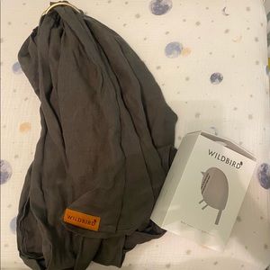 WildBird Ring Sling Chickadee Grey 74” Rose Gold